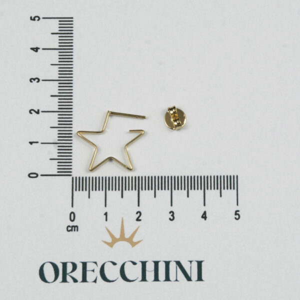 ARGOLA ESTRELA C/ TARRAXA BANHADA A OURO 18K - Image 4