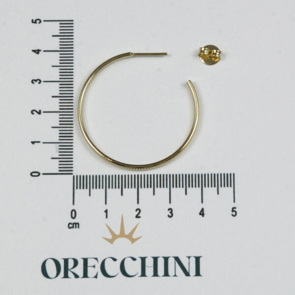 ARGOLA LAMINADA C/ TARRAXA BANHADA A OURO 18K - Image 4