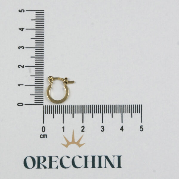 ARGOLA USINADA PQ. C/ GANCHO ITALIANO BANHADA A OURO 18K - Image 4