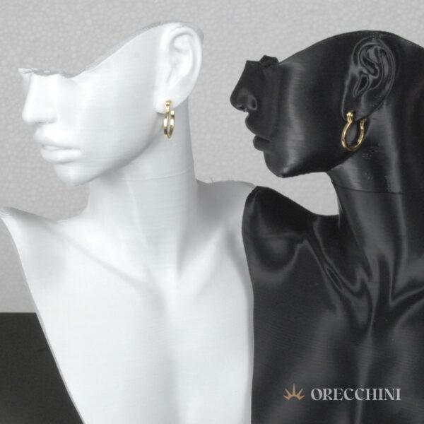 ARGOLA USINADA MD. C/ GANCHO ITALIANO BANHADA A OURO 18K - Image 3