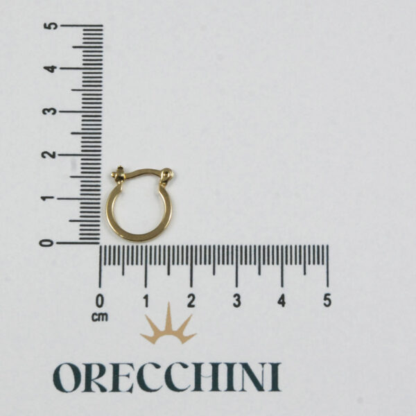 ARGOLA USINADA MD. C/ GANCHO ITALIANO BANHADA A OURO 18K - Image 4