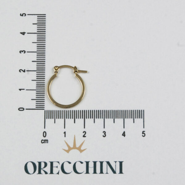 ARGOLA USINADA GD. C/ GANCHO ITALIANO BANHADA A OURO 18K - Image 4