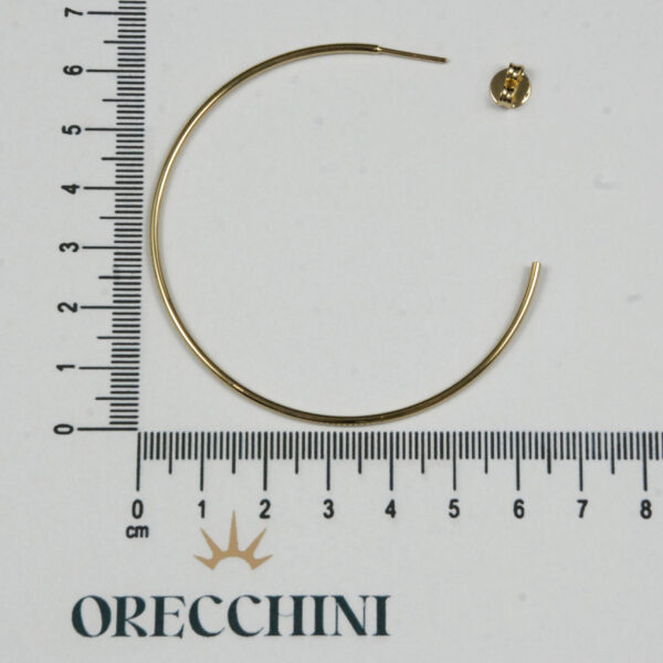 ARGOLA FIO 1,5 C/ TARRAXA BANHADA A OURO 18K - Image 4