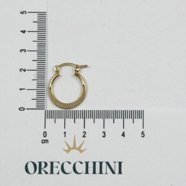 ARGOLA AMASSADA FIO 2 C/ GANCHO ITALIANO BANHADA A OURO 18K - Image 4