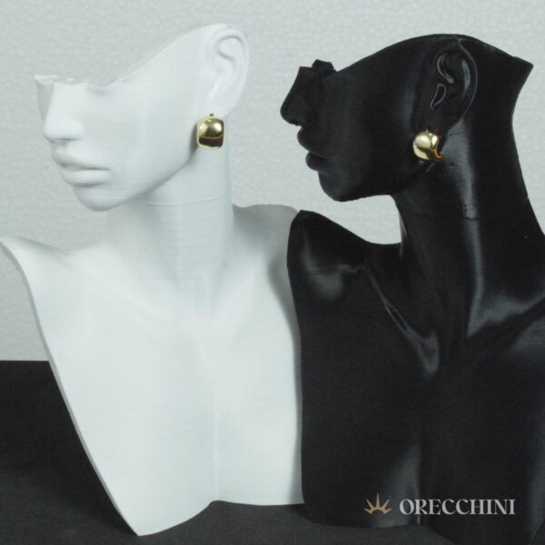BRINCO CONCHA LISA C/ TARRAXA BANHADO A OURO 18K - Image 3