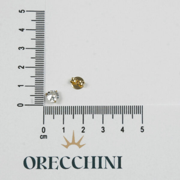 BRINCO CRAVEJADO GARRA C/ TARRAXA BANHADO A OURO 18K - Image 4
