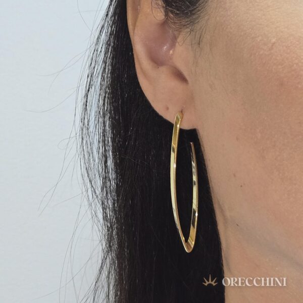BRINCO ELIPTICO C/ TARRAXA BANHADO A OURO 18K - Image 2
