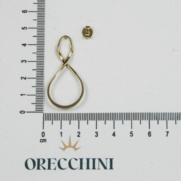 BRINCO FRONTAL INFINITO C/ TARRAXA BANHADO A OURO 18K - Image 4
